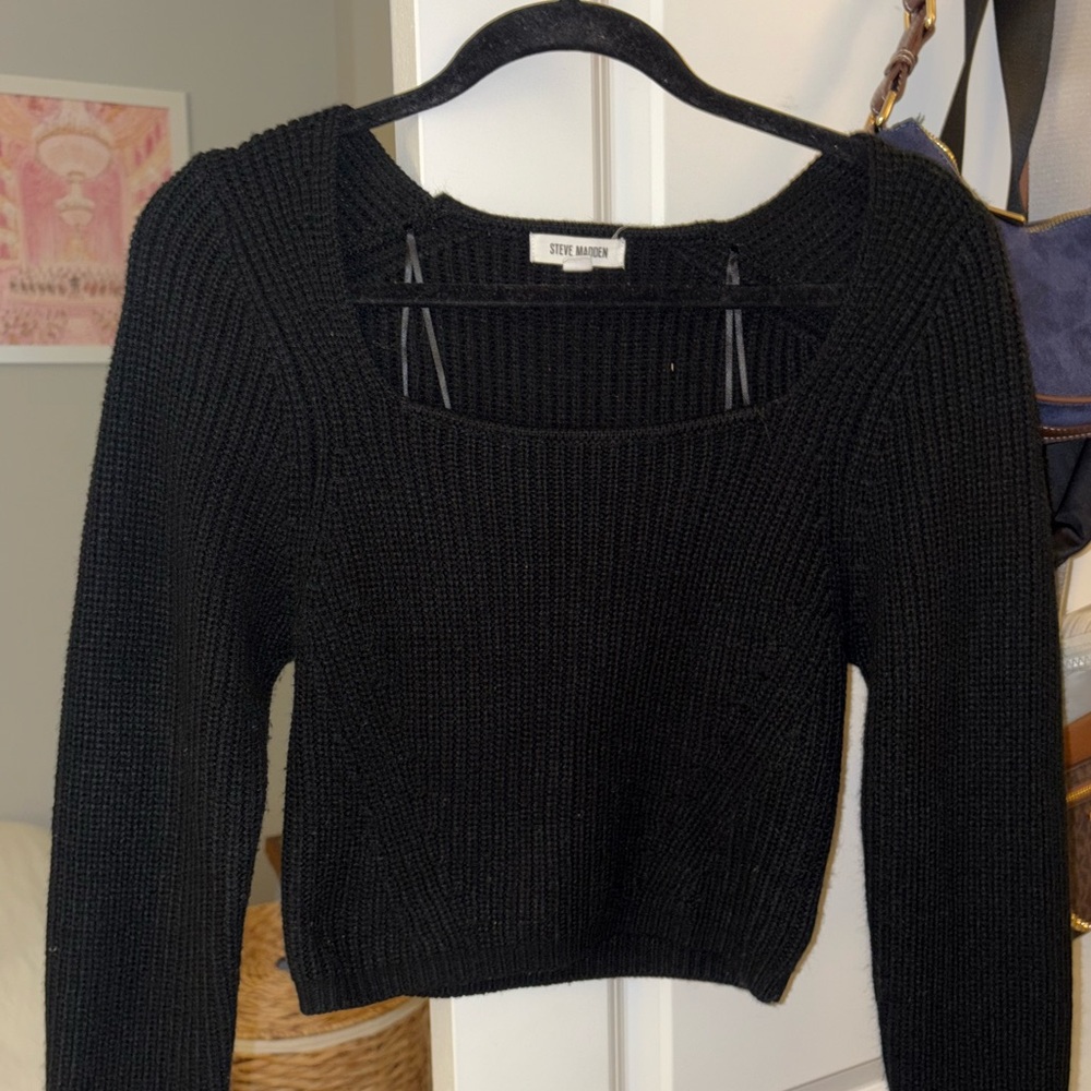 Steve Madden Black Knit Women's Sweater